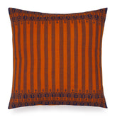 Hand Woven Cushion - 18x18, Rust & Navy Blue - Eyaas